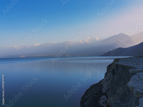 The Beautiful Scenery of Kunlun Mountains and Plateau Lakes in Xinjiang, China