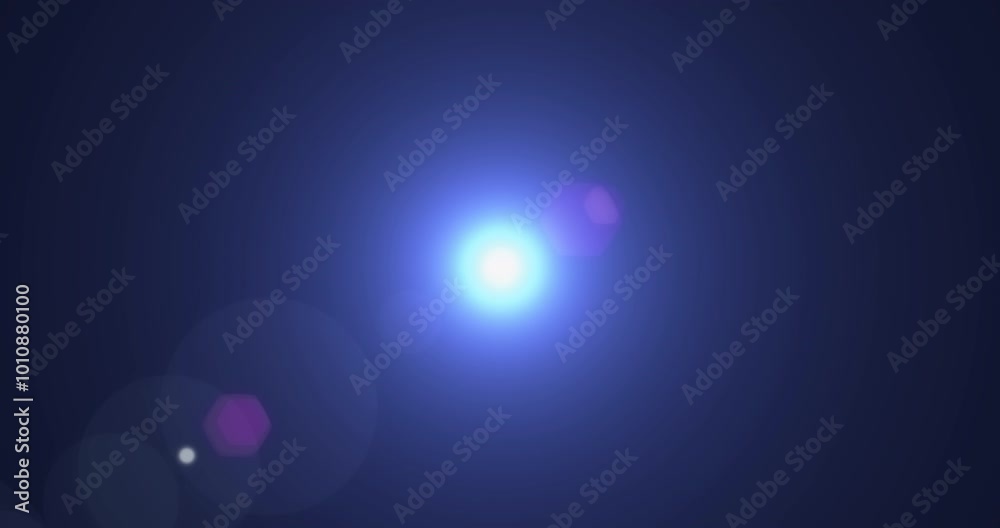 pulse blue light leaks and lens flare overlays, blue cold tint color effect on black