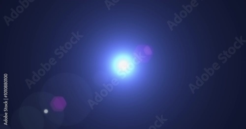 pulse blue light leaks and lens flare overlays, blue cold tint color effect on black