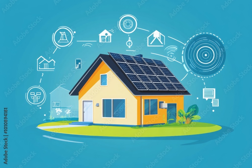 Smart Home with Solar Panels