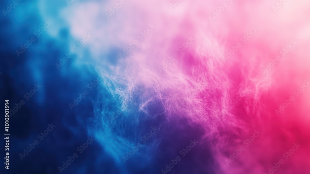 Obraz premium Abstract Pink and Blue Smoke