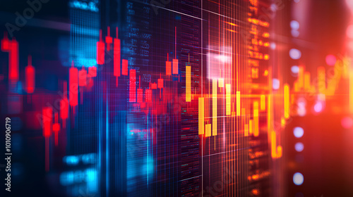 Arrow  stock market or collage background design for business  economy and global inflation. Graphic  seo or marketing strategy graphic wallpaper for banking