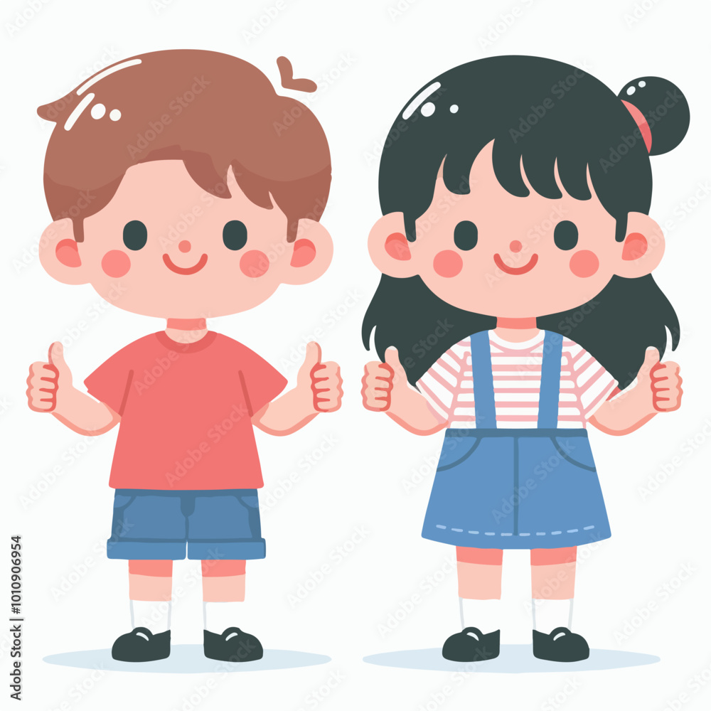 flat illustration of a person character raising a thumbs up flat illustration of a person character raising a thumbs up