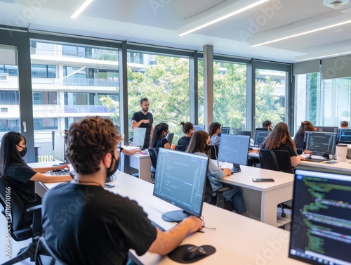 Coding Class in a Modern Classroom