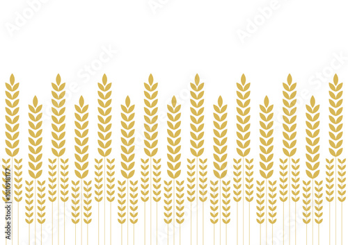 Wheat pattern wallpaper. oat symbol. free space for text. rice sign. Rice pattern wallpaper.