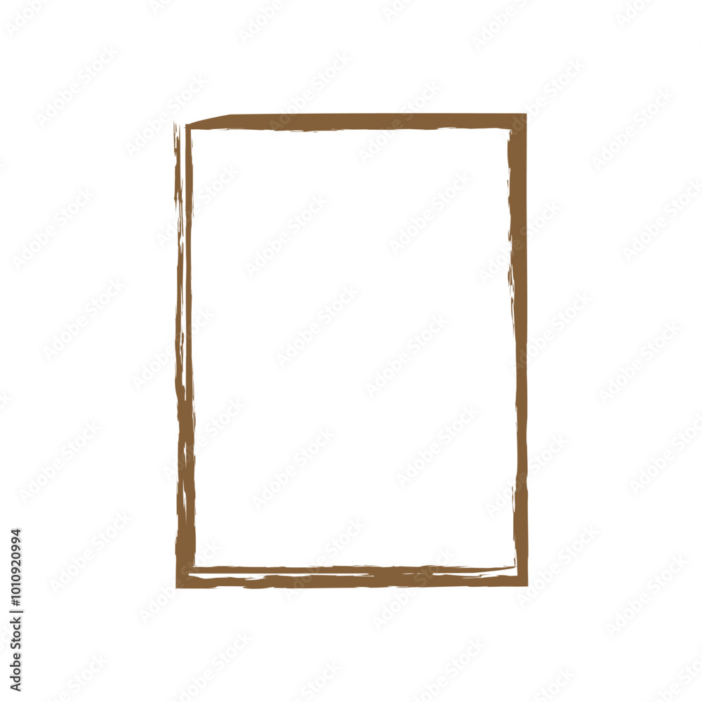 Obraz premium Modern Decorative Brush Stroke Frame Design With Watercolor