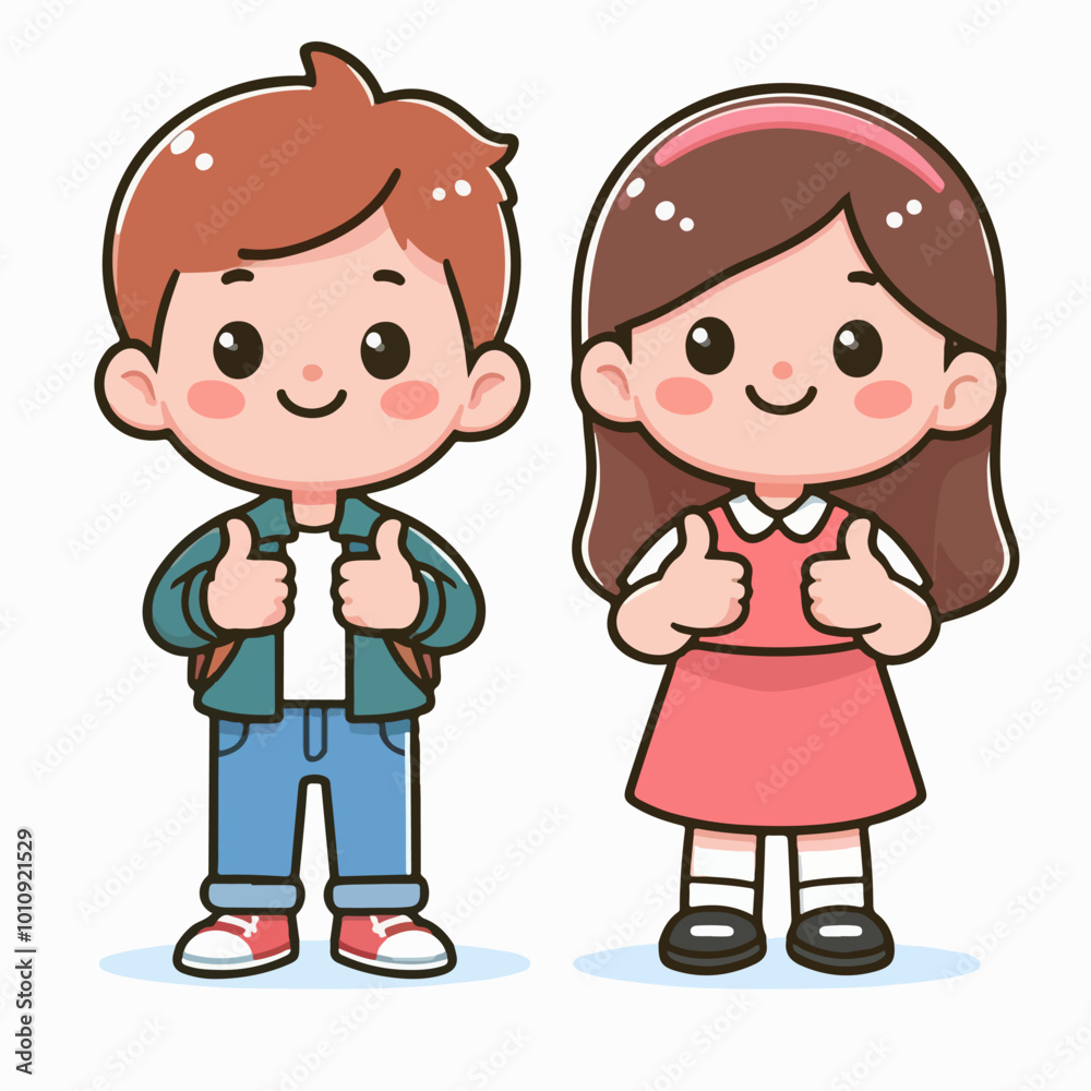 flat illustration of a person character raising a thumbs up flat illustration of a person character raising a thumbs up