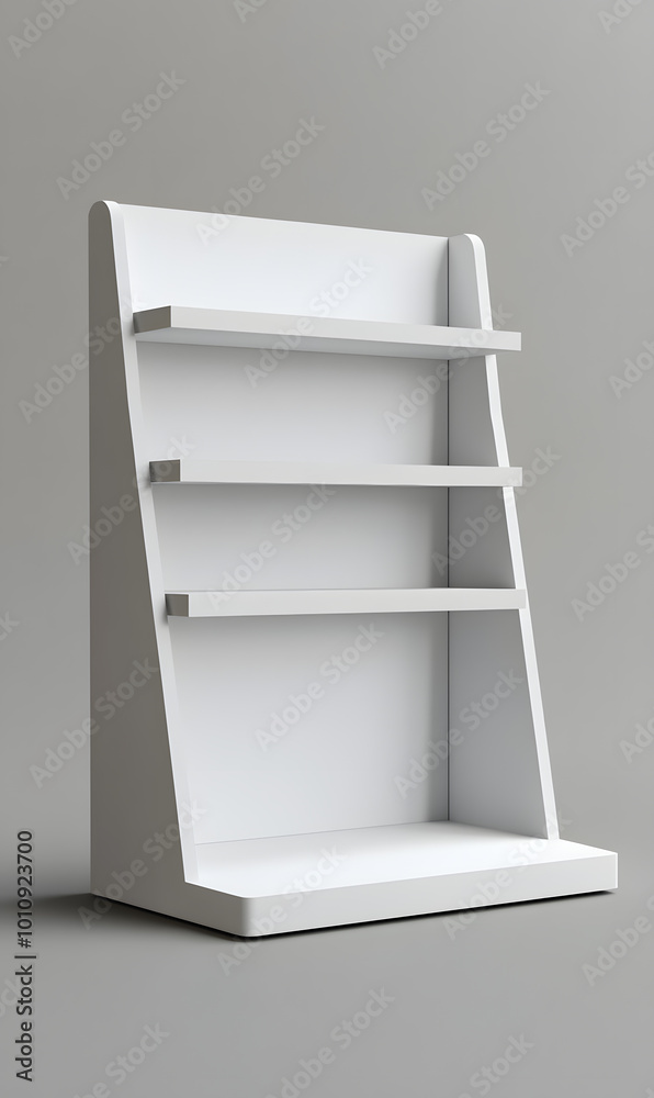3d White Empty Product Display For Supermarket With Shelves mock up Isolated on white background. Retail shelf, ,display mockup. 3d White Empty Product Display For Supermarket With Shelves mock up Isolated on white background. Retail shelf, ,display mockup.