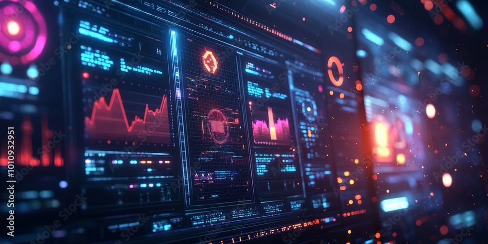 Detailed Financial Analytics Dashboard Displaying Stock Market Data for Business Investment Research Detailed Financial Analytics Dashboard Displaying Stock Market Data for Business Investment Research