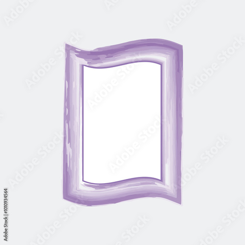 Modern Decorative Brush Stroke Frame Design With Watercolor