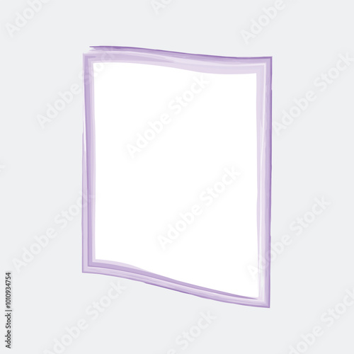 Modern Decorative Brush Stroke Frame Design With Watercolor