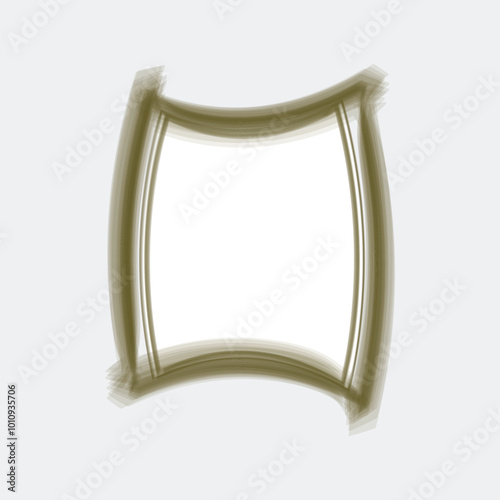 Modern Decorative Brush Stroke Frame Design With Watercolor