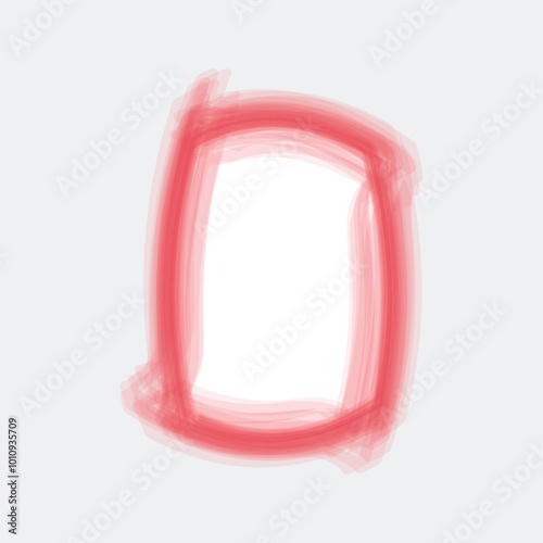 Modern Decorative Brush Stroke Frame Design With Watercolor