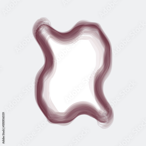 Modern Decorative Brush Stroke Frame Design With Watercolor