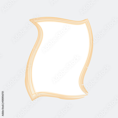 Modern Decorative Brush Stroke Frame Design With Watercolor