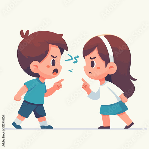 boy and girl arguing