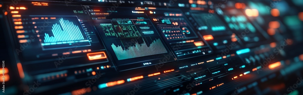 Detailed Financial Analytics Dashboard Displaying Stock Market Data for Business Investment Research Detailed Financial Analytics Dashboard Displaying Stock Market Data for Business Investment Research