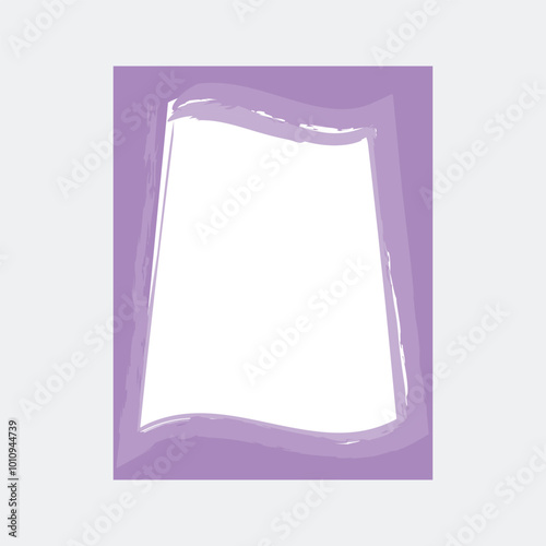 Modern Decorative Brush Stroke Frame Design With Watercolor