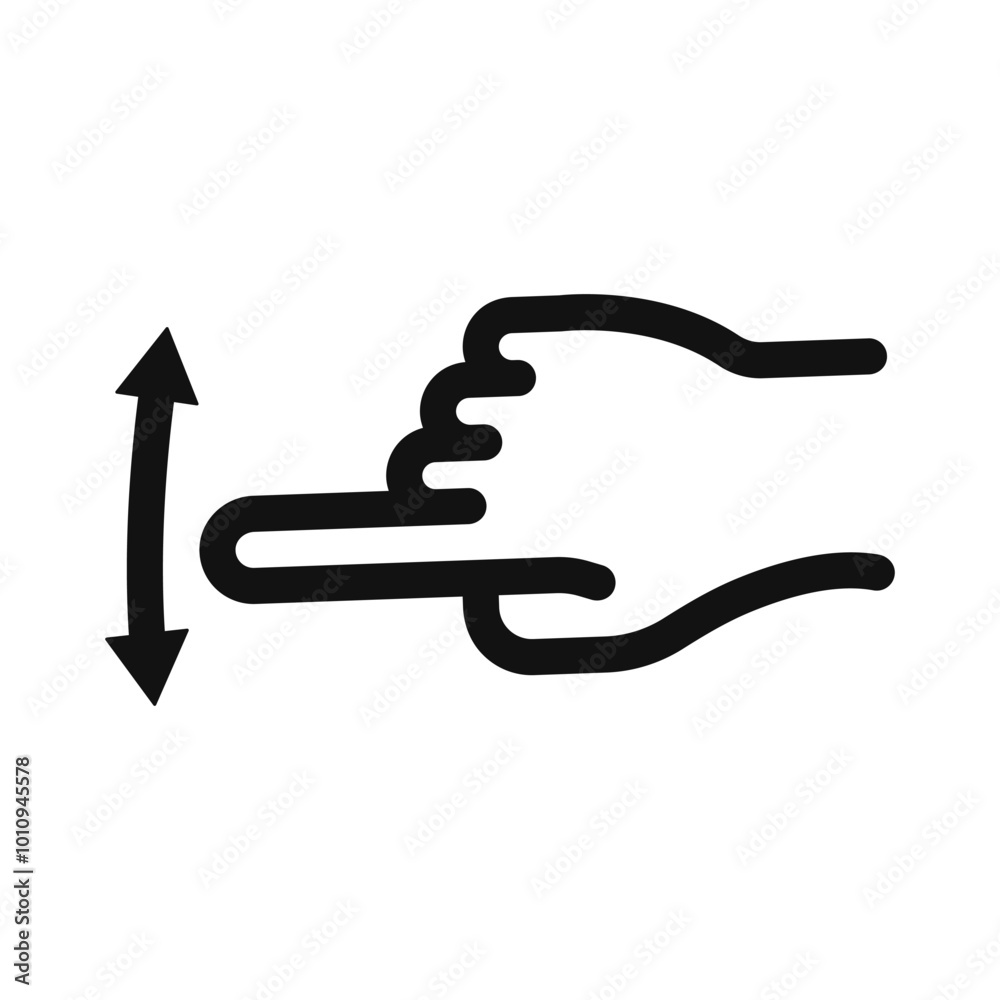 Swipe Up Vector Icon - Enhance User Engagement and Navigation