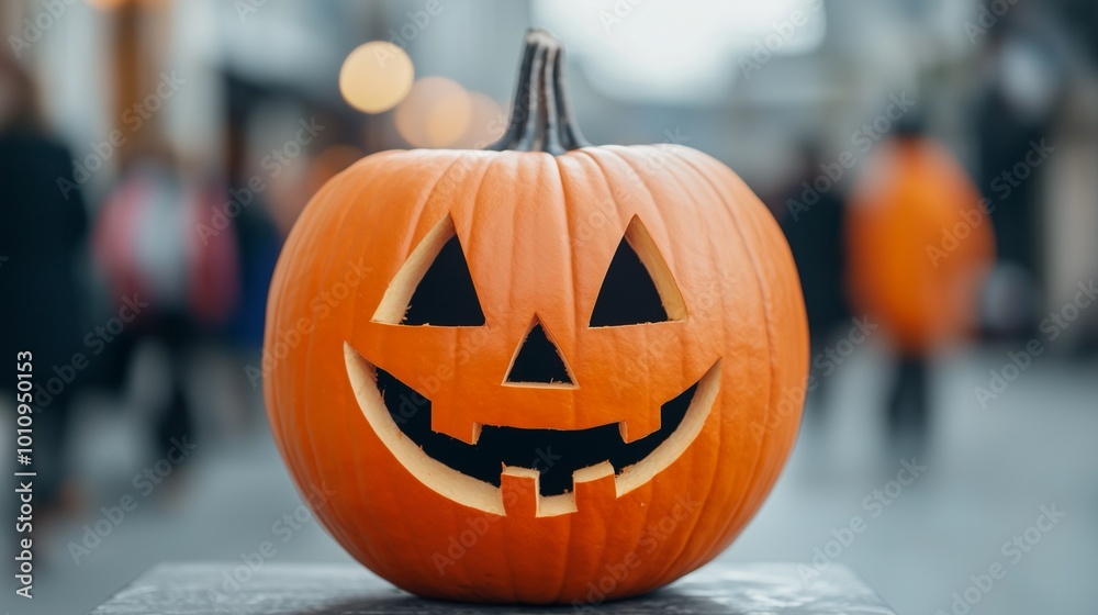 A cheerful Halloween pumpkin with a classic smile, perfect for autumn festivities and seasonal decorations. A cheerful Halloween pumpkin with a classic smile, perfect for autumn festivities and seasonal decorations.