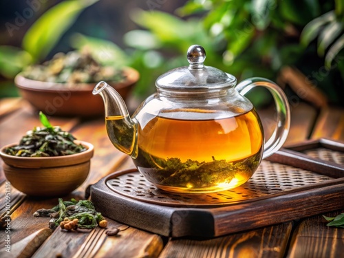 Enjoy Fresh Taiwan Oolong Tea poured from a beautiful teapot, creating an authentic tea experience perfect for relaxing