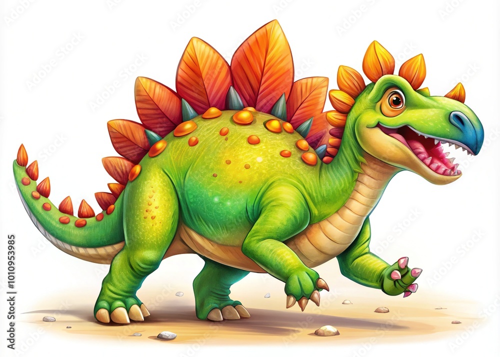 A whimsical, hand-drawn outline of a playful stegosaurus dinosaur running, perfect for children's illustrations and educational materials that inspire creativity and learning. A whimsical, hand-drawn outline of a playful stegosaurus dinosaur running, perfect for children's illustrations and educational materials that inspire creativity and learning.