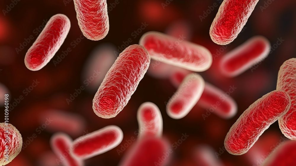 Antibiotic-resistant bacteria in hospital settings, infection control, 3D rendering Antibiotic-resistant bacteria in hospital settings, infection control, 3D rendering