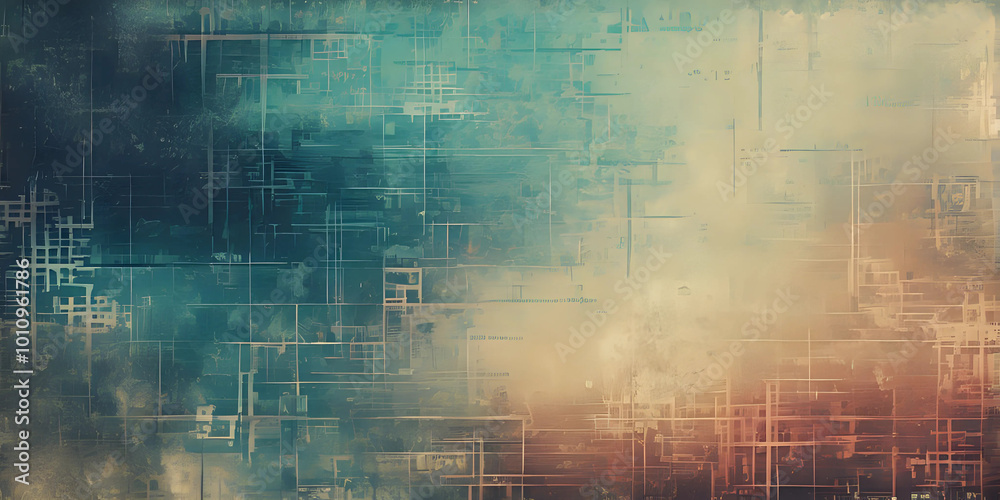 Beautiful colorful gradient background with shades of blue, turquoise, beige, brown colors, made in grunge style Beautiful colorful gradient background with shades of blue, turquoise, beige, brown colors, made in grunge style