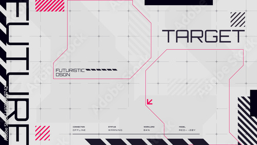abstract futuristic background with cyberpunk style design