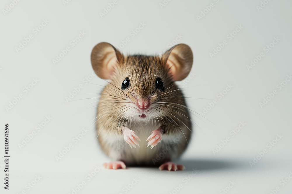 Tiny Mouse with Big Ears
Front View of a Mouse in a Sitting Position Tiny Mouse with Big Ears
Front View of a Mouse in a Sitting Position