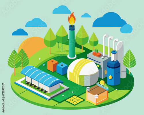 Generation of bioenergy with a biomethane plant