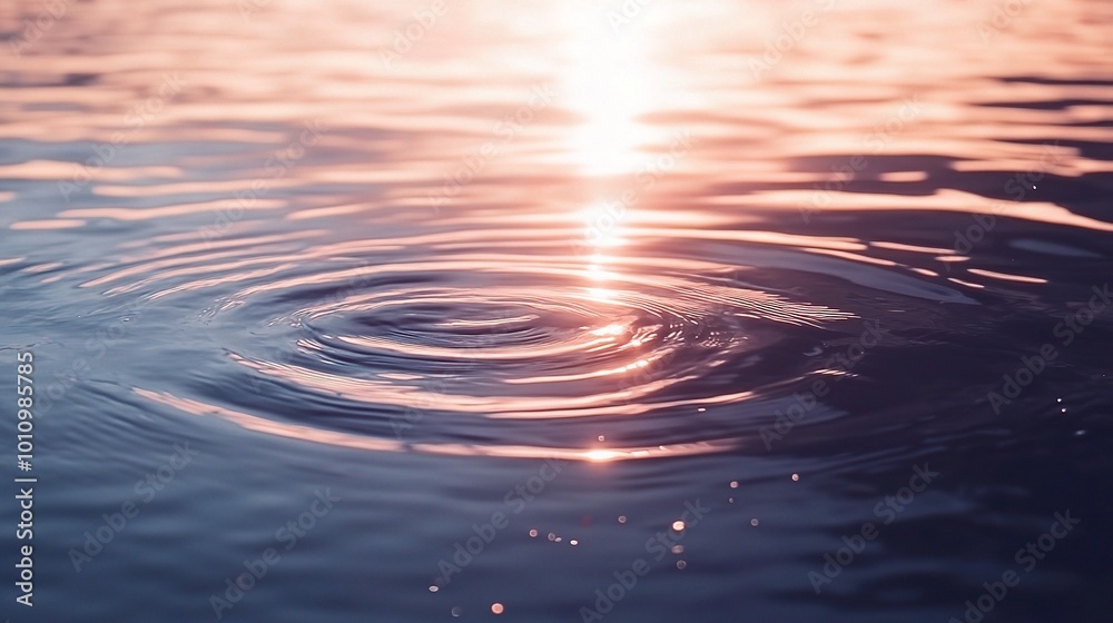 Calm Water Surface with Sunlight Reflection Calm Water Surface with Sunlight Reflection