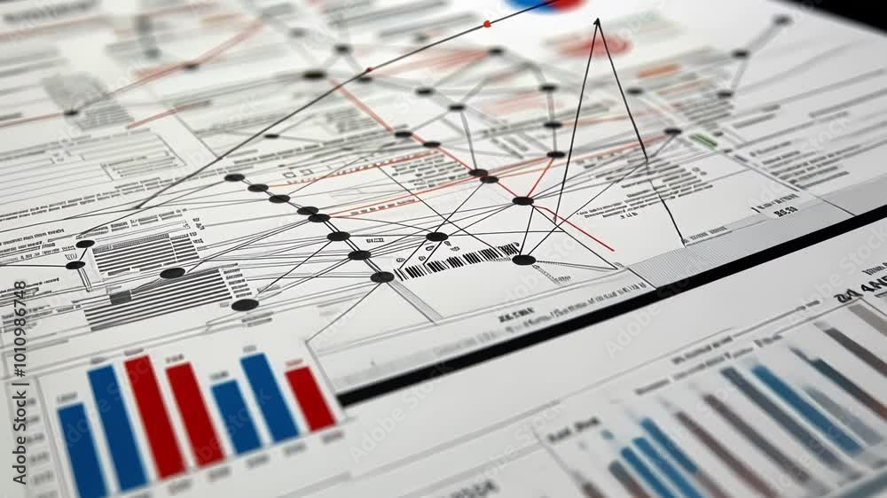 Network diagram with lines and dots represents data connections, highlighting the complexity of information flow and security considerations Network diagram with lines and dots represents data connections, highlighting the complexity of information flow and security considerations