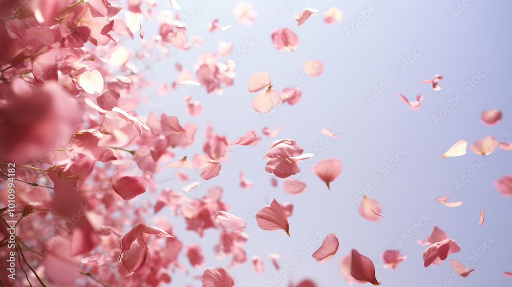 flower petals falling