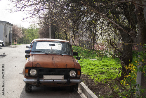 old truck on the road