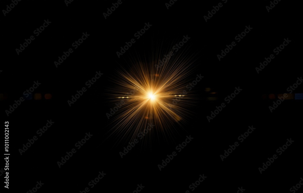 A bright golden light bursts from the center of the image, radiating out in all directions. A bright golden light bursts from the center of the image, radiating out in all directions.