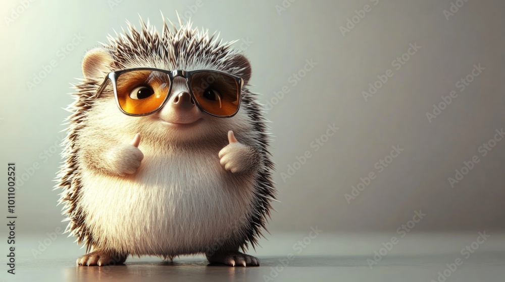 Person giving thumbs up with hedge