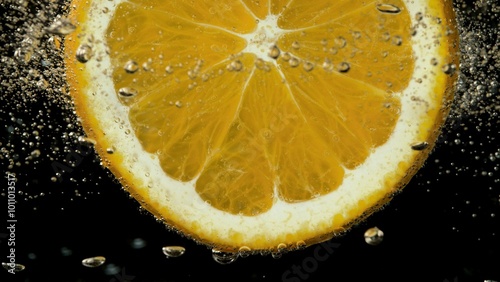 Macro Shot of Fresh Orange ...