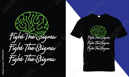 World mental health day t shirt design