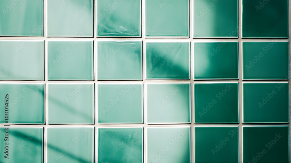 Playful Green Tile Background: Light Teal and Dark White Lines Playful Green Tile Background: Light Teal and Dark White Lines