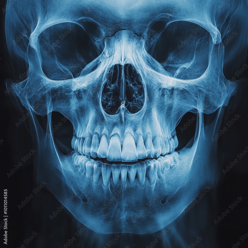 Medical Skull X-ray Image in High Detail for Healthcare and Research Medical Skull X-ray Image in High Detail for Healthcare and Research