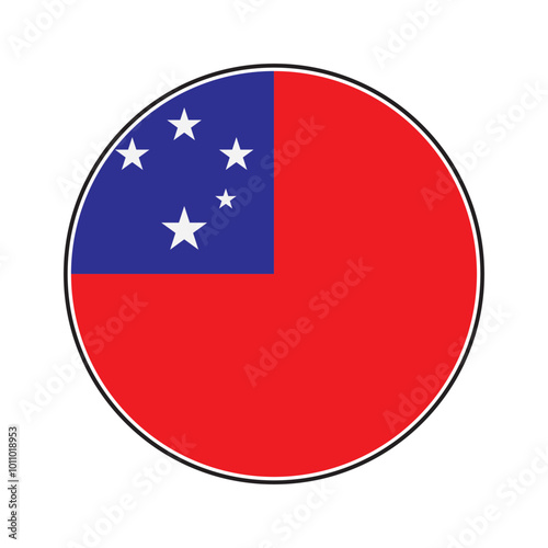 Free Download Samoa flag icon - GFXLoad