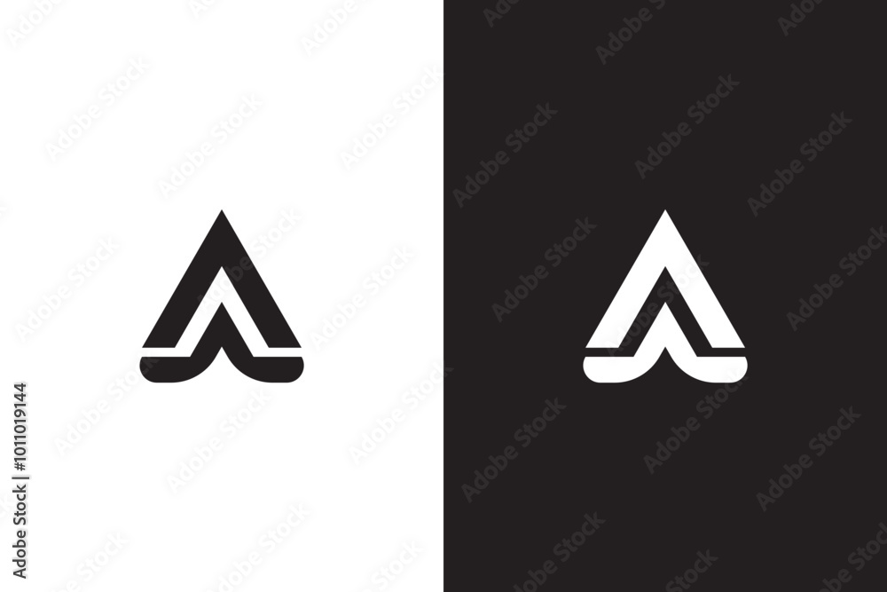Letter AA logo design. Letter AA logo design.