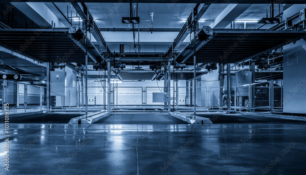 Modern Industrial Warehouse with High-Tech Automation and Sleek Design Modern Industrial Warehouse with High-Tech Automation and Sleek Design