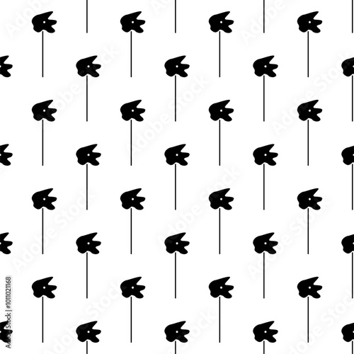 seamless pattern with flowers nature floral hand drawing pattern repeated design card decoration wallpaper vector illustration