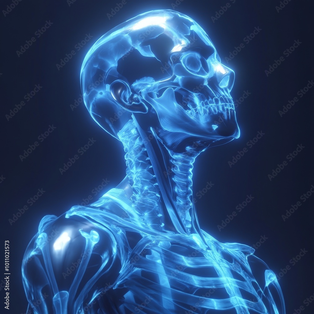 Medical Skull X-ray Image in High Detail for Healthcare and Research Medical Skull X-ray Image in High Detail for Healthcare and Research