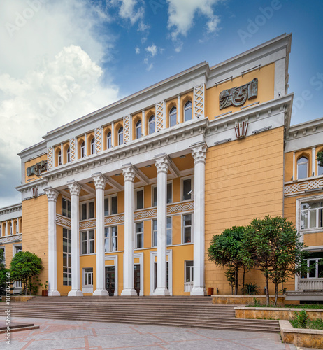 The Azerbaijan National Conservatory in Baku, Azerbaijan, is a distinguished institution for music education photo