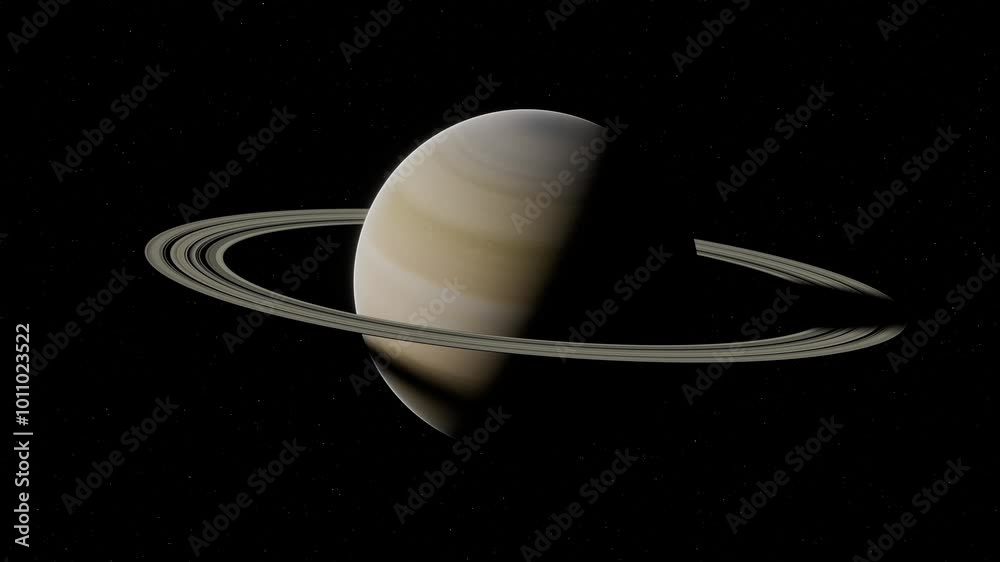 Saturn with rings 3D Space and Planet Visualization animation UHD 4K 01 Saturn with rings 3D Space and Planet Visualization animation UHD 4K 01