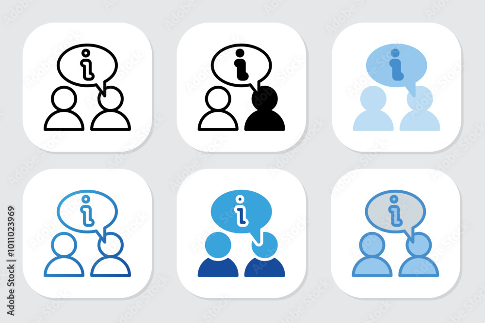 About icons with various design styles About icons with various design styles