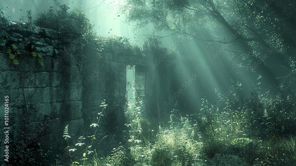 Enchanted Forest Ruins: A Forgotten Place Enchanted Forest Ruins: A Forgotten Place